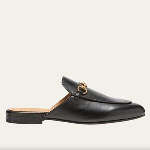 Black Gucci Princeton Mules in Excellent Condition with Dust Bags
